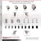 Service Caster 5 Inch 316SS Maroon Poly Swivel 1-1/2 Inch Stem Caster Lock Brake SCC, 2PK SS316TTLEX20S514-PPUB-MRN-2-S-2-112 - alternate 1